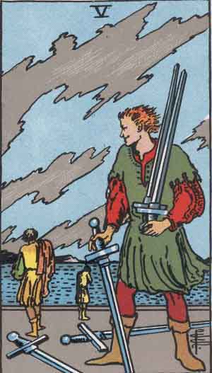 FIVE OF SWORDS