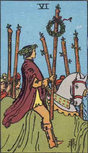 SIX OF WANDS
