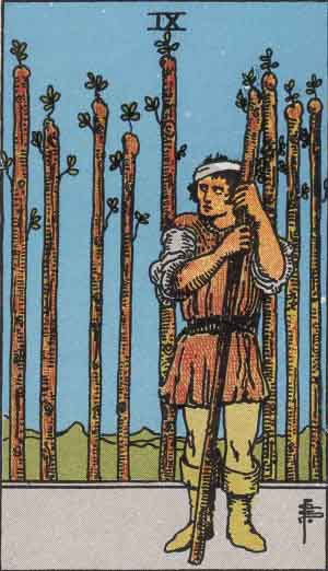 NINE OF WANDS