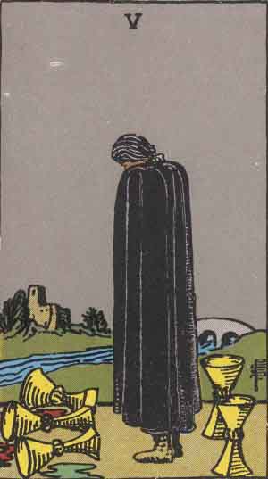 FIVE OF CUPS