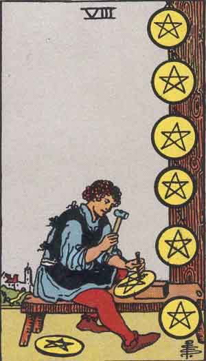 EIGHT OF PENTACLES