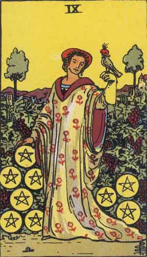 NINE OF PENTACLES