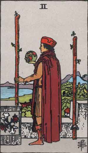 TWO OF WANDS