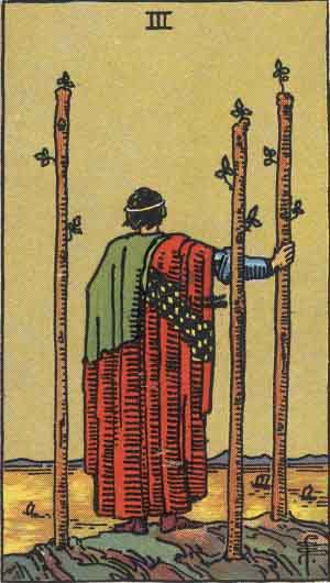 THREE OF WANDS