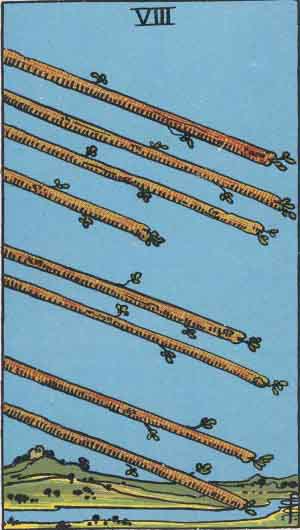 EIGHT OF WANDS